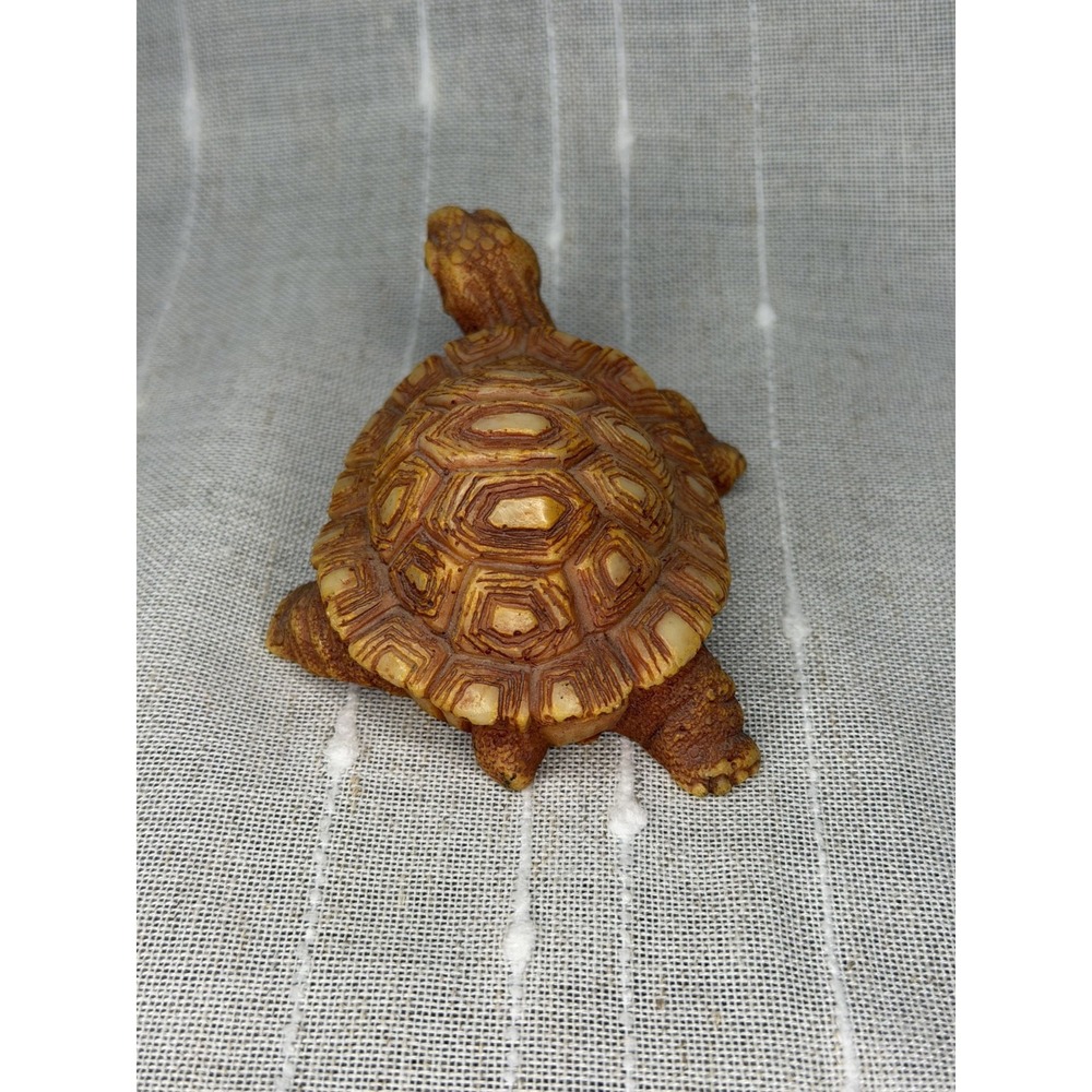 Vintage CRECO Tortoise Turtle Figurine Resin Taiwan R.O.C. 1980s Wildlife Decor - Picture 3 of 7